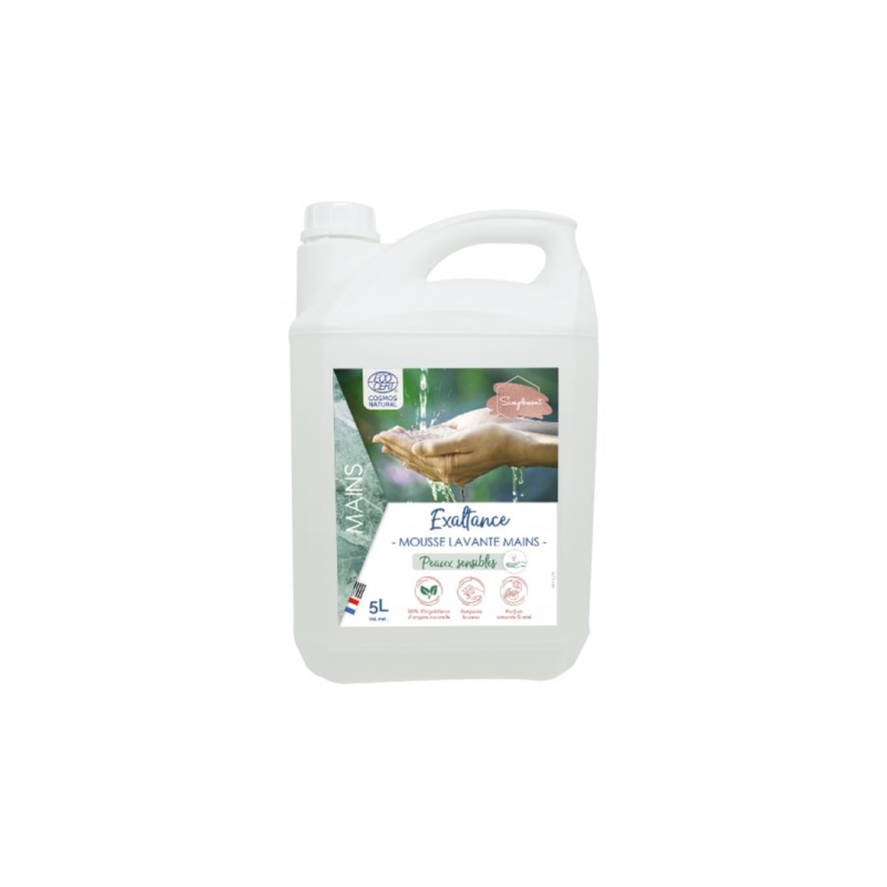 Savon mousse mains 5L Exaltance