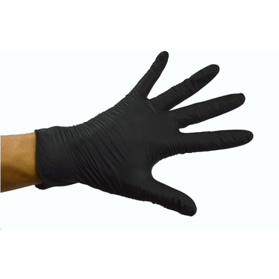 Gants Nitrile Noir Taille L
