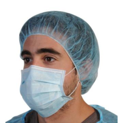 Masque d'hygiène 3 plis Bleu (x50)