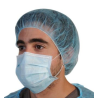 Masque d'hygiène 3 plis Bleu (x50)
